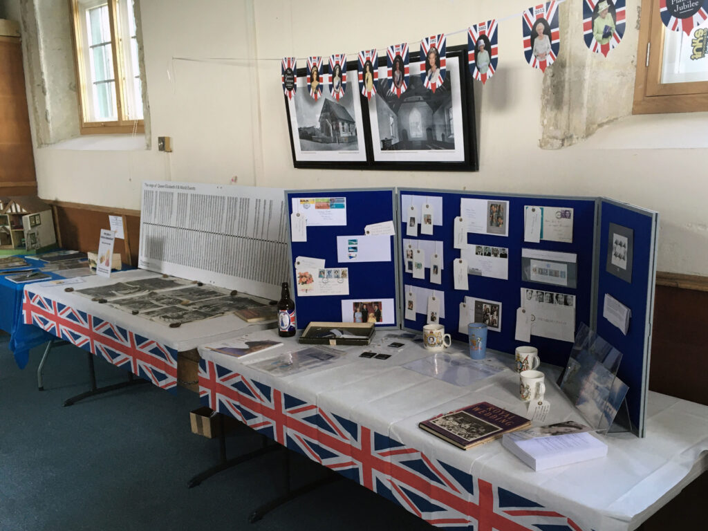 Some of the material on display about Her Majesty The Queen.